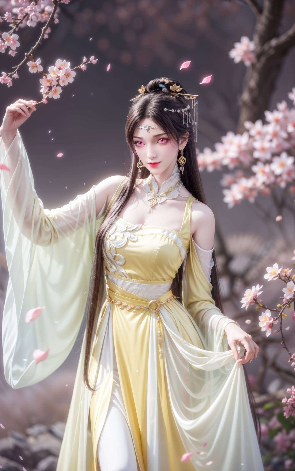 每一笔触都细腻入微金瓶儿如画中仙子