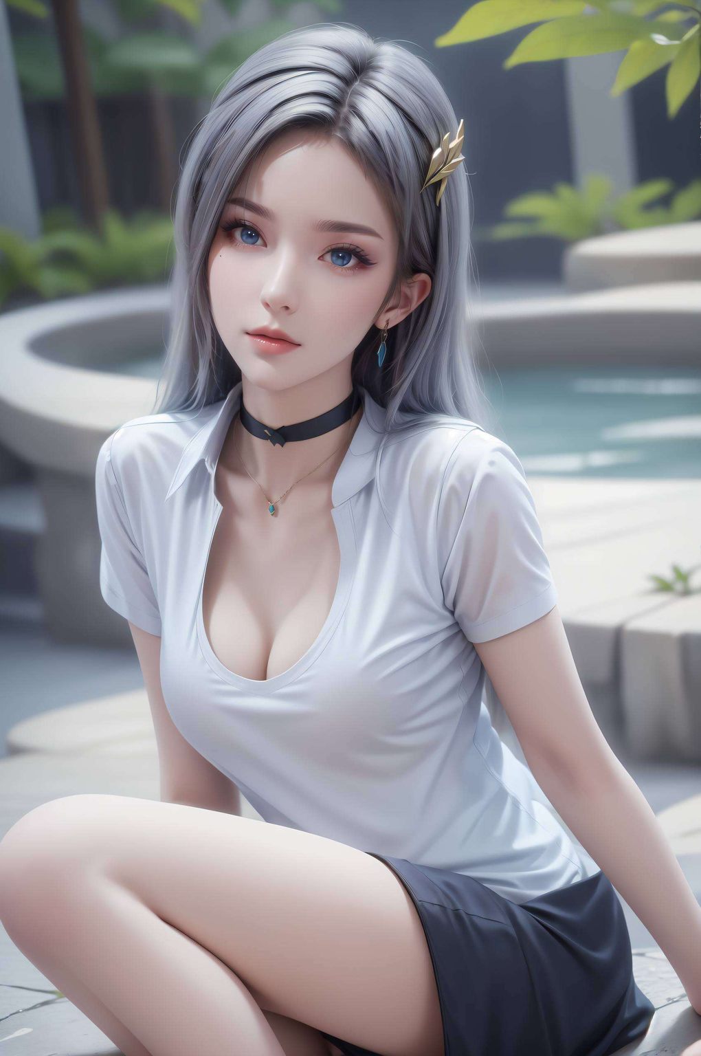 如同夏日微风中的炫彩旋律融合了绿色水彩的清新与九幽雀的神秘