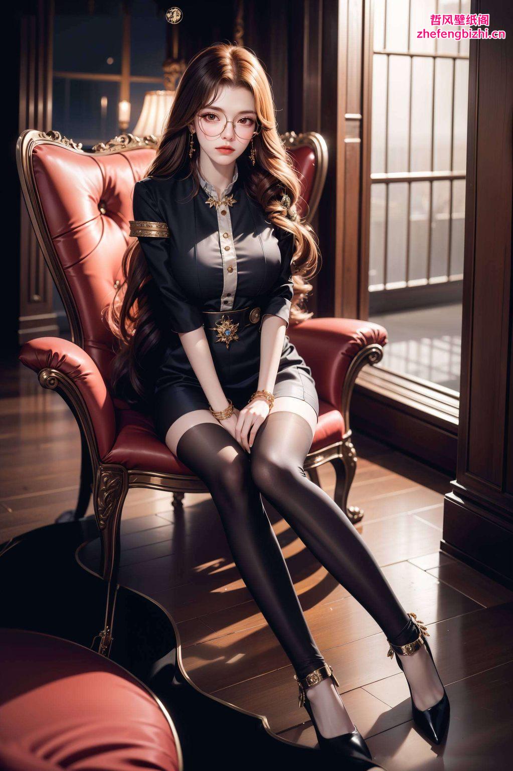 融合了国漫的独特韵味与AI技术的细腻描绘画面中