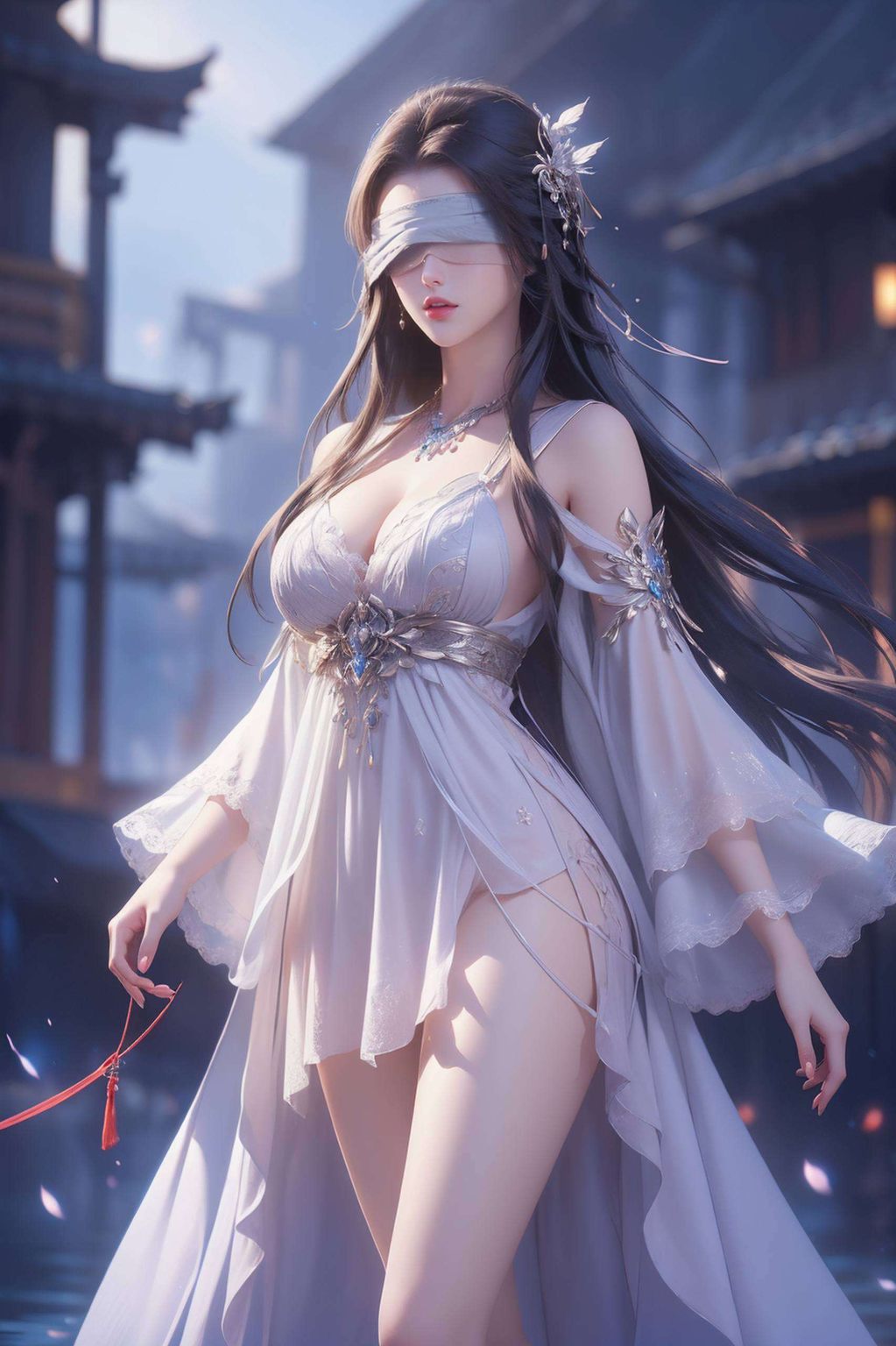 那抹淡雅的仙气细腻的笔触勾勒出她的国漫之美