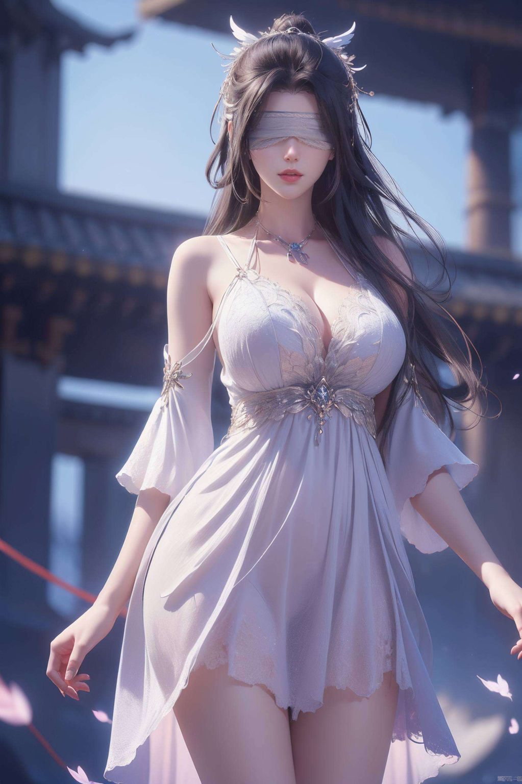 这款绿色条纹的兰若电脑4k超清壁纸让你仿佛置身于动漫世界