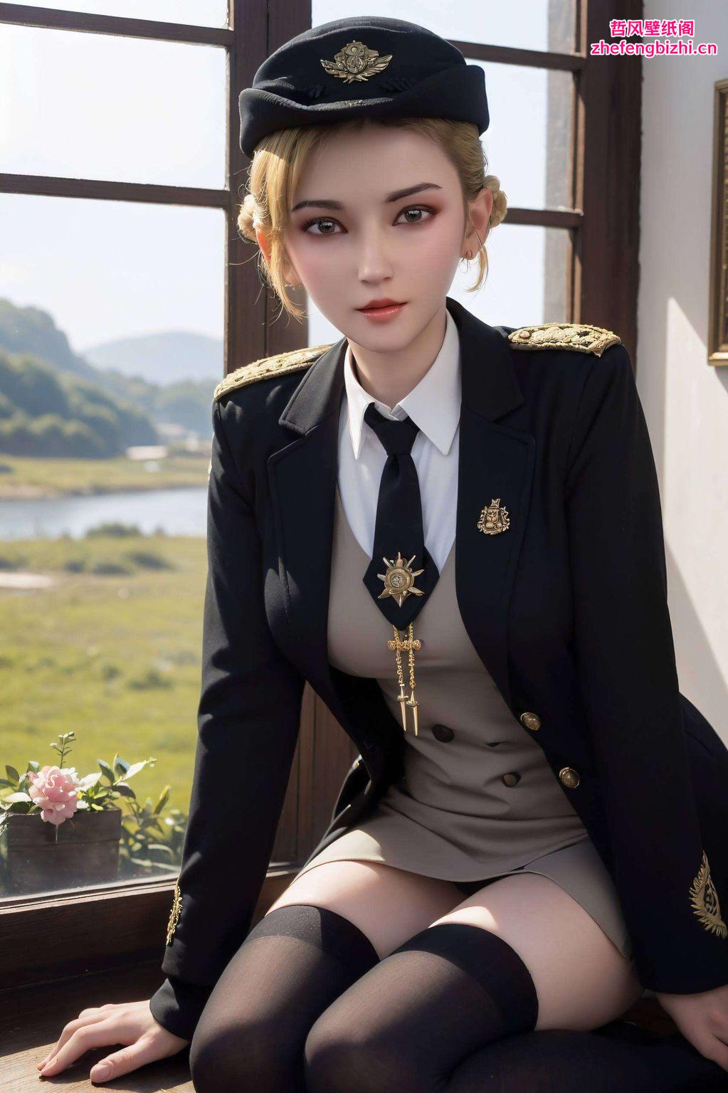 大家都喜欢碎花手机国漫美女AI国漫中雄兵连的怜风以其独特魅力