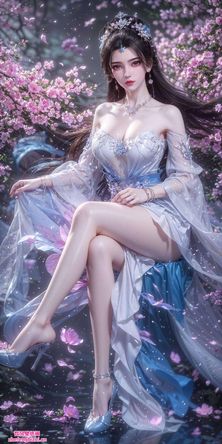 以漫画仙逆中的李慕婉为灵感每一帧都是静态的画卷