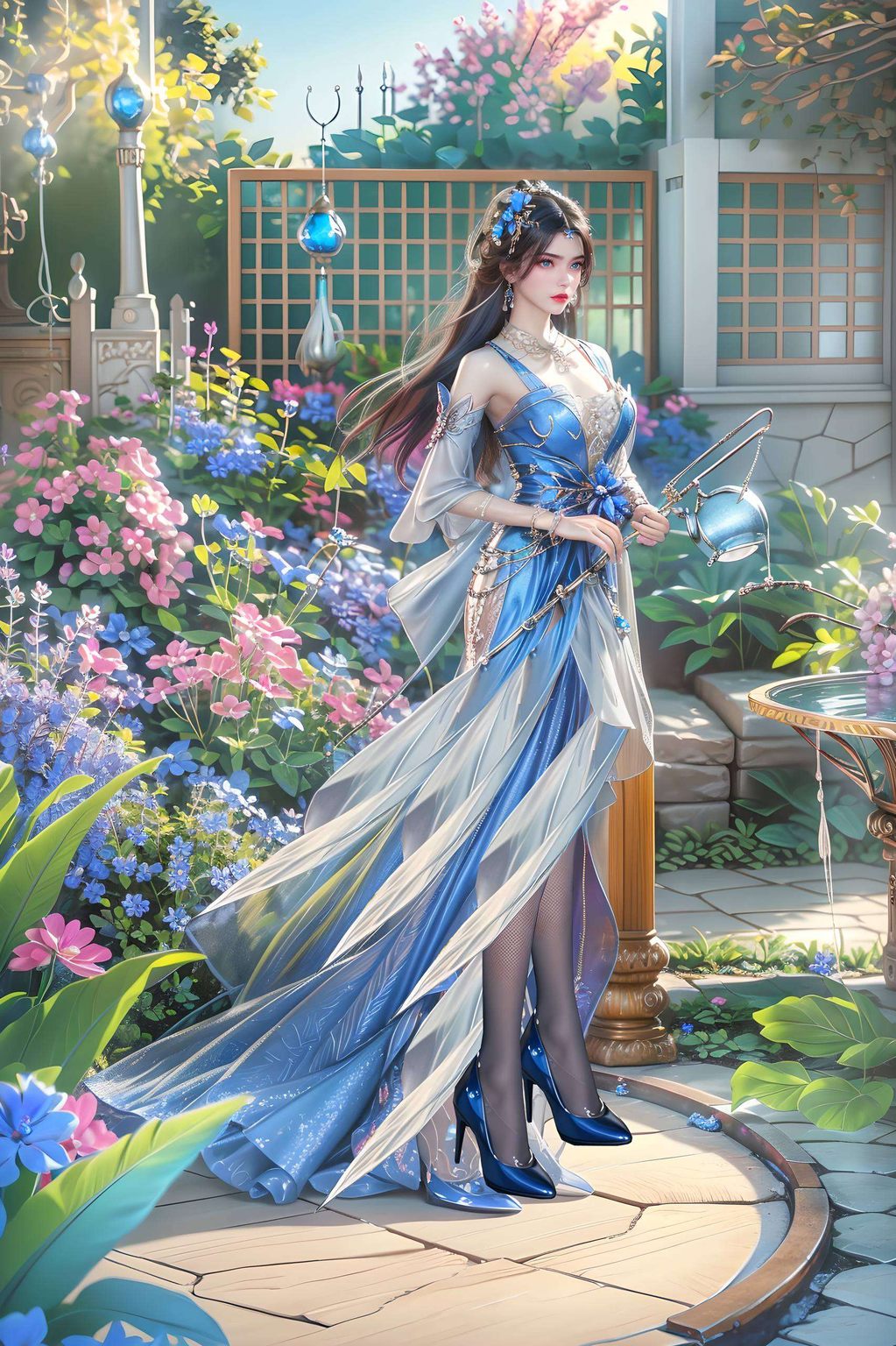 探索古风与现代艺术的交融这款AI绘画的2K高清壁纸以波普艺术的鲜明色彩