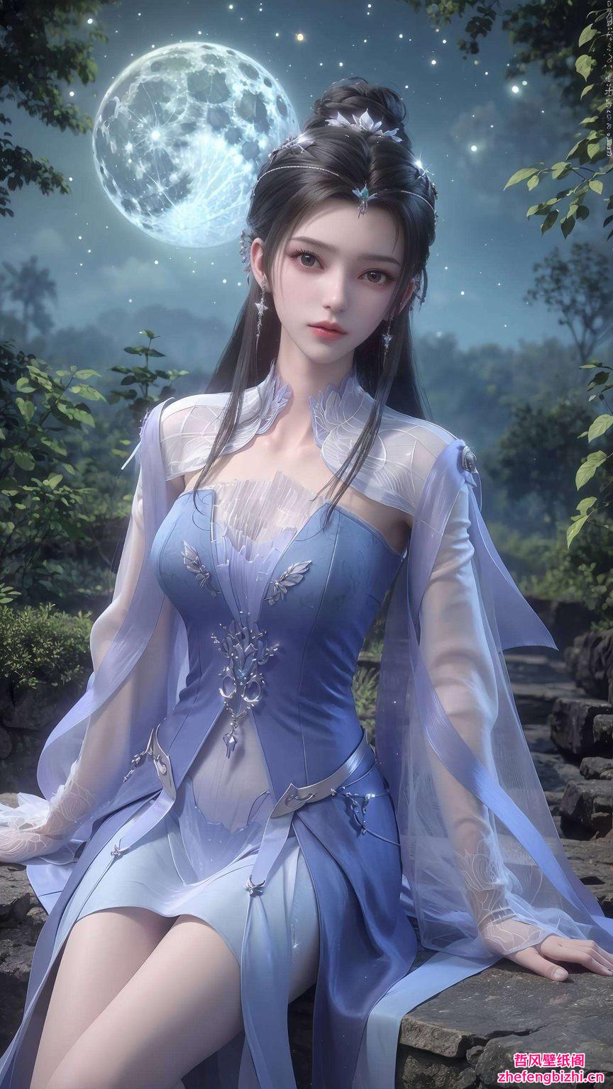 电脑壁纸上的她婉约柔美细节之处彰显精致