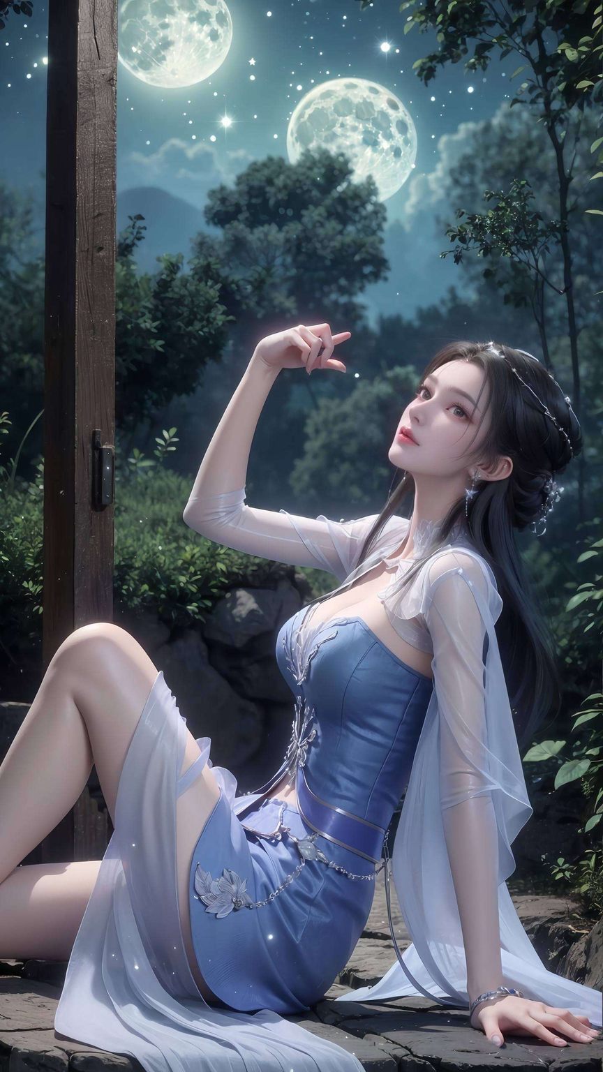 以国漫女神李慕婉为灵感柔和的色彩营造出梦幻的氛围