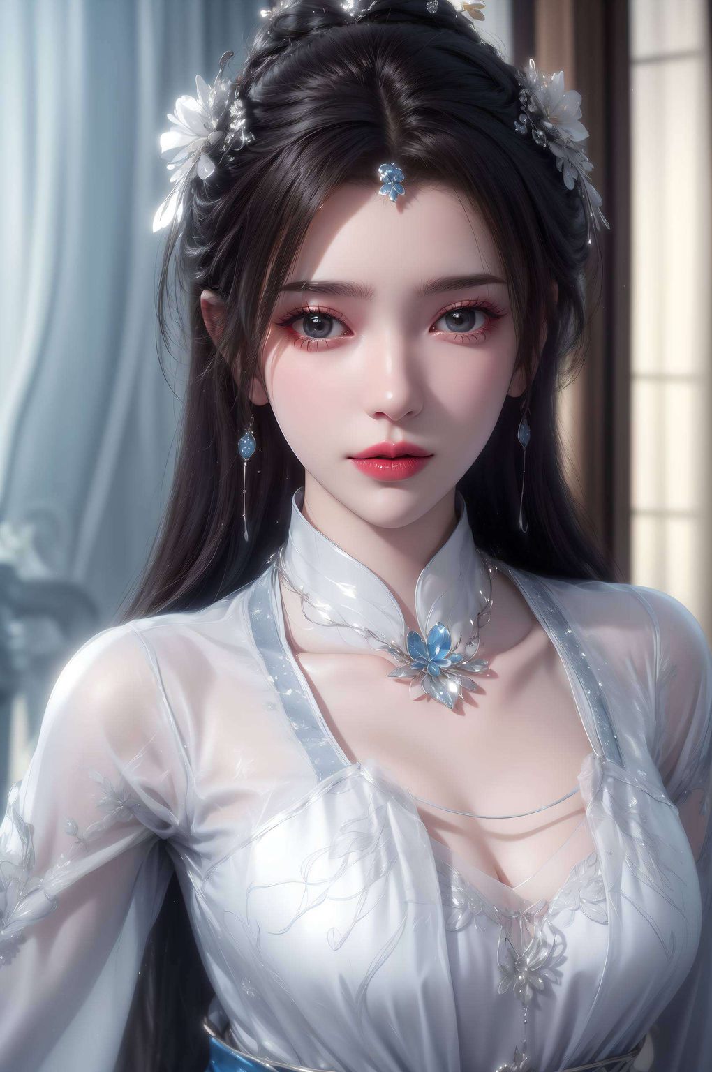 她的每一个眼神、每一次微笑流畅动画
