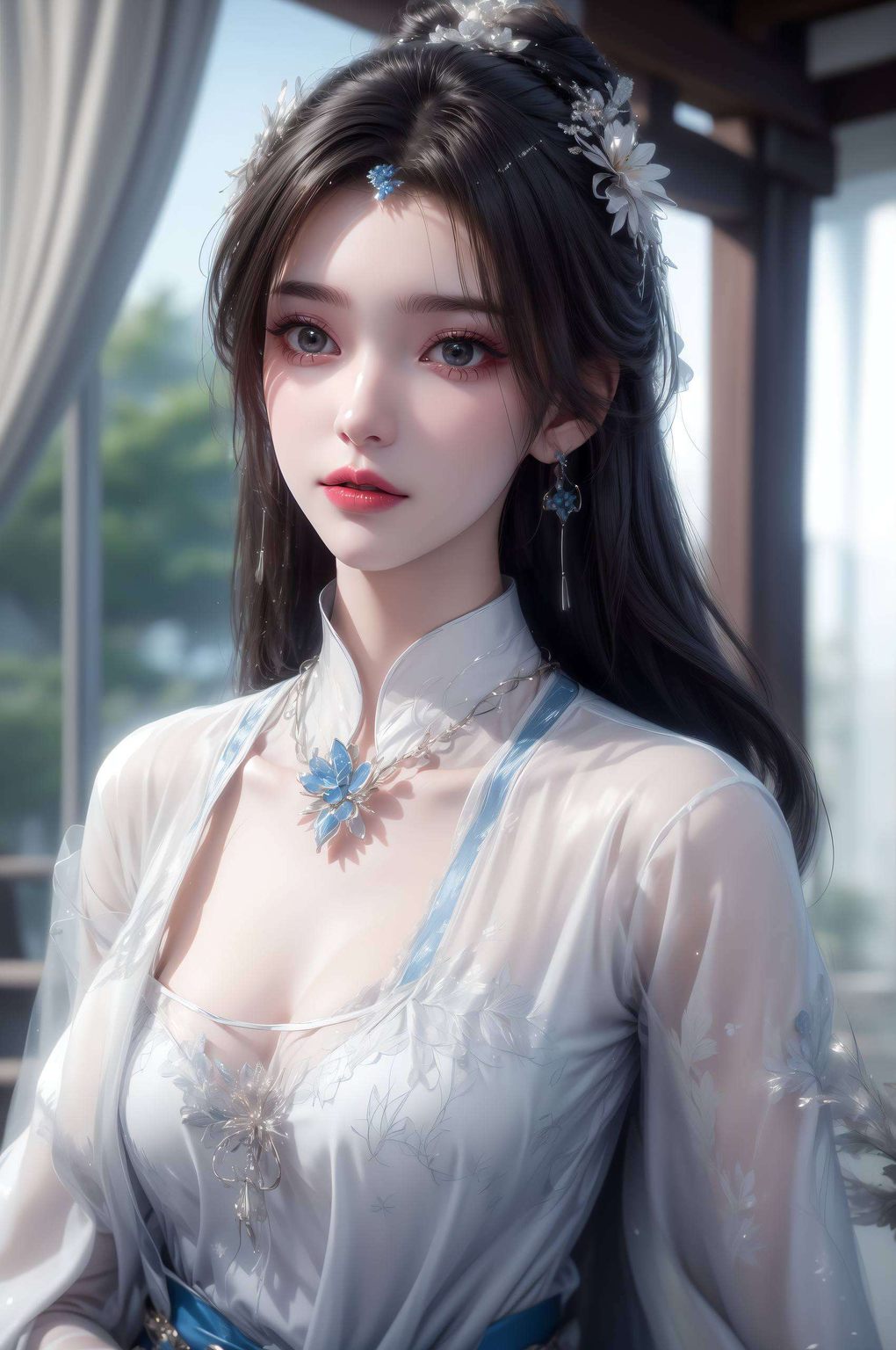 既充满现代感又不失古典韵味将动漫角色李慕婉姬的灵动之美展现得淋漓尽致