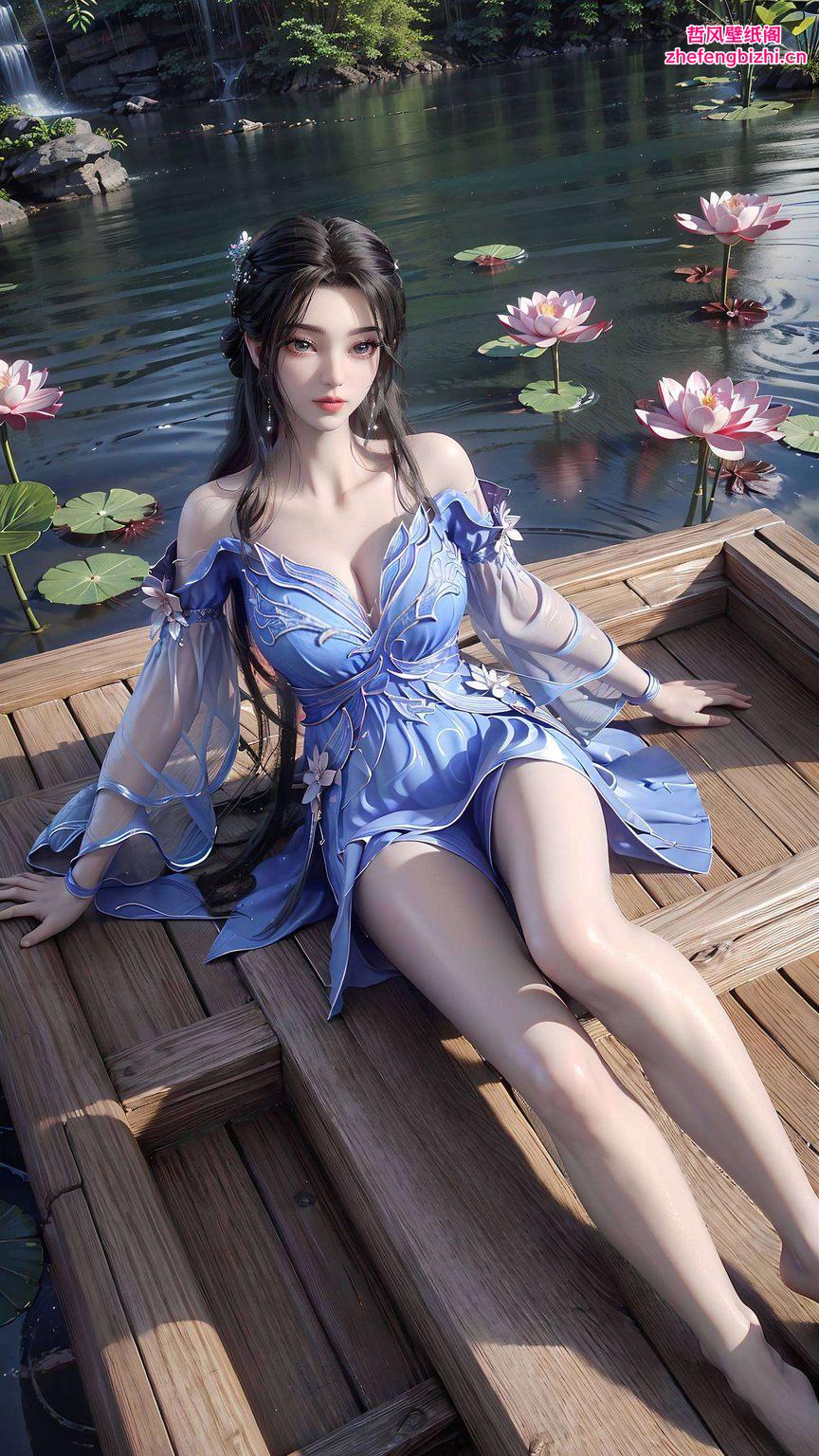 以李慕婉的害羞表情为亮点这款超精致格纹2560p壁纸桌面图片