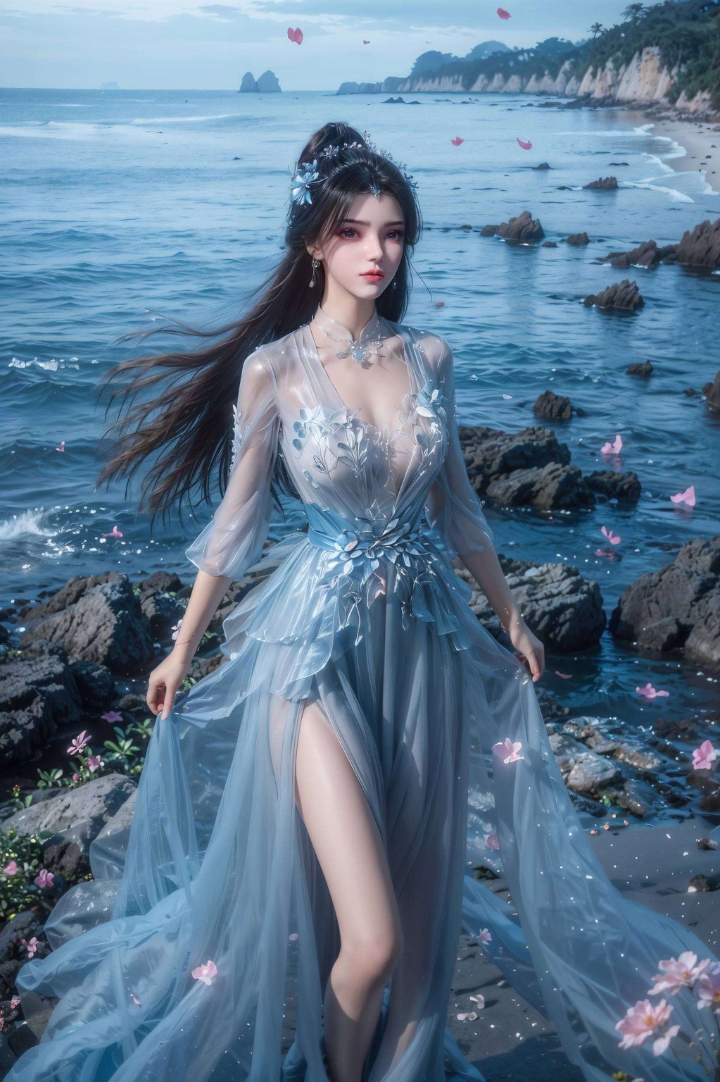 这款护眼壁纸以仙逆中的李慕婉为灵感金属质感的设计让ipad宽屏更显清冷高贵