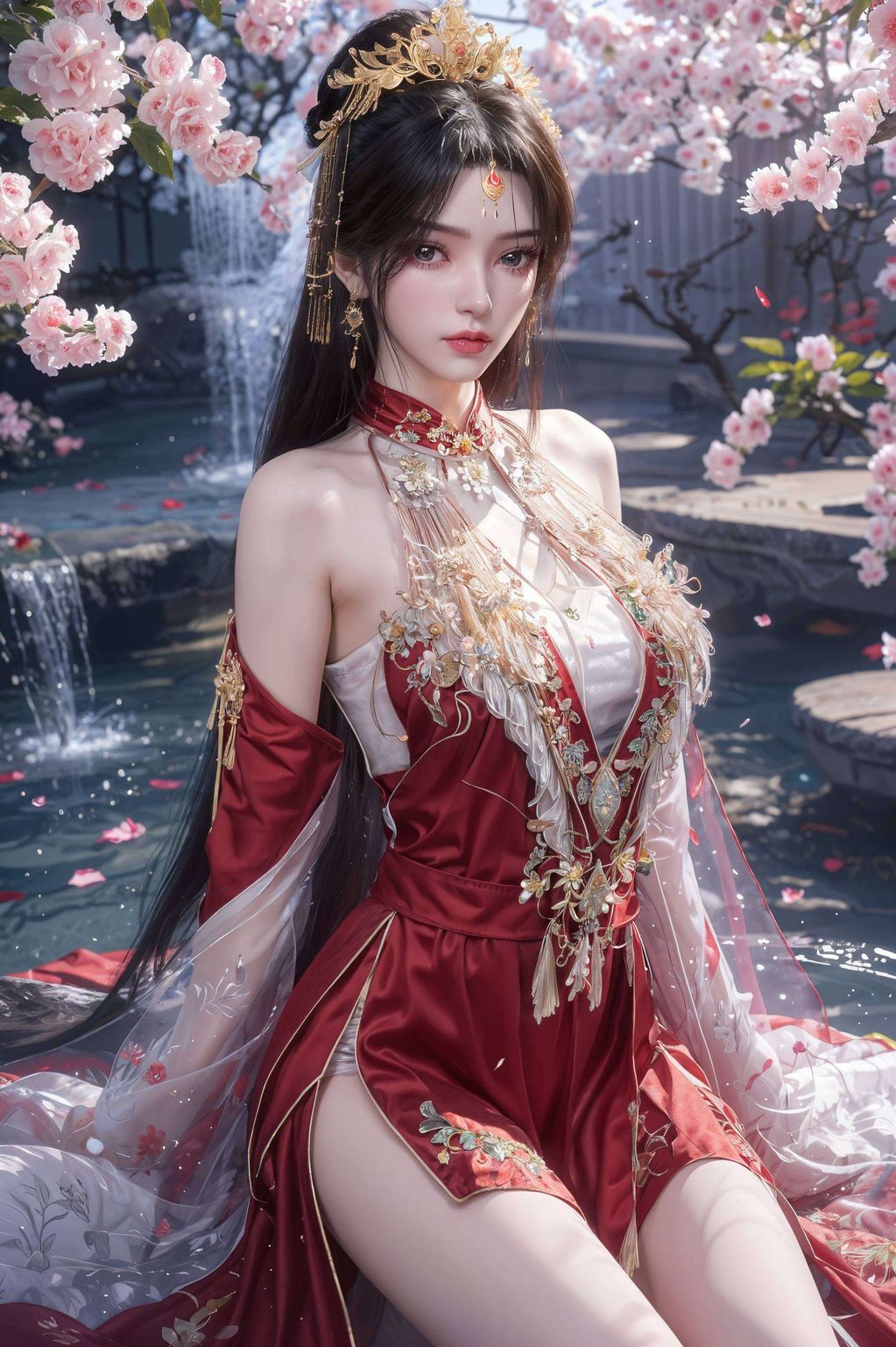 仿佛在询问壁纸背后的秘密李慕婉好奇地问：“壁纸怎么制作的啊？”她眼前展现的是一幅全屏AI绘画参考素材