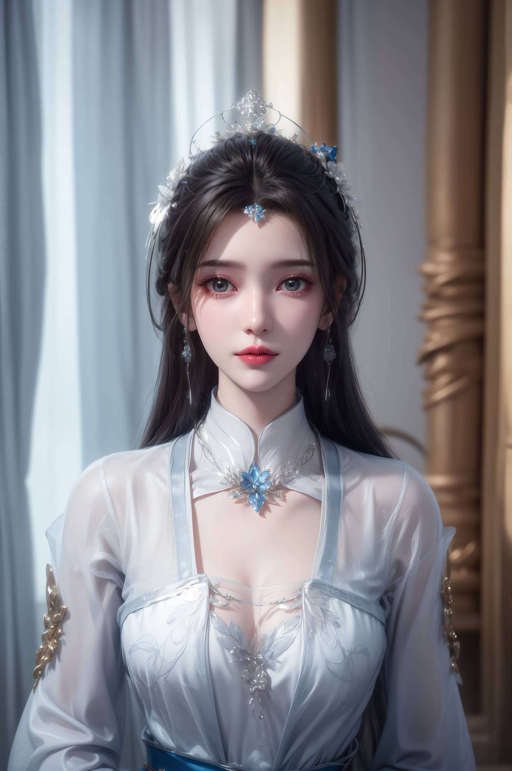 以李慕婉的倩影为主题横屏展现