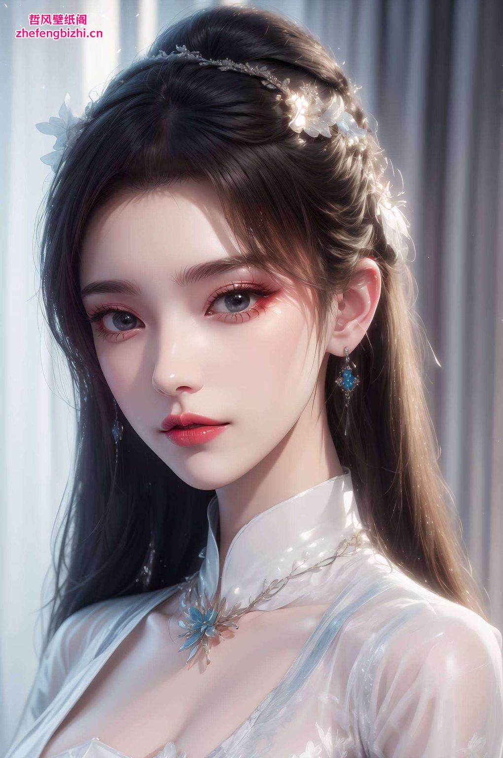 这款IPAD AI美女壁纸高清壁纸捕捉了她每一个精致的细节