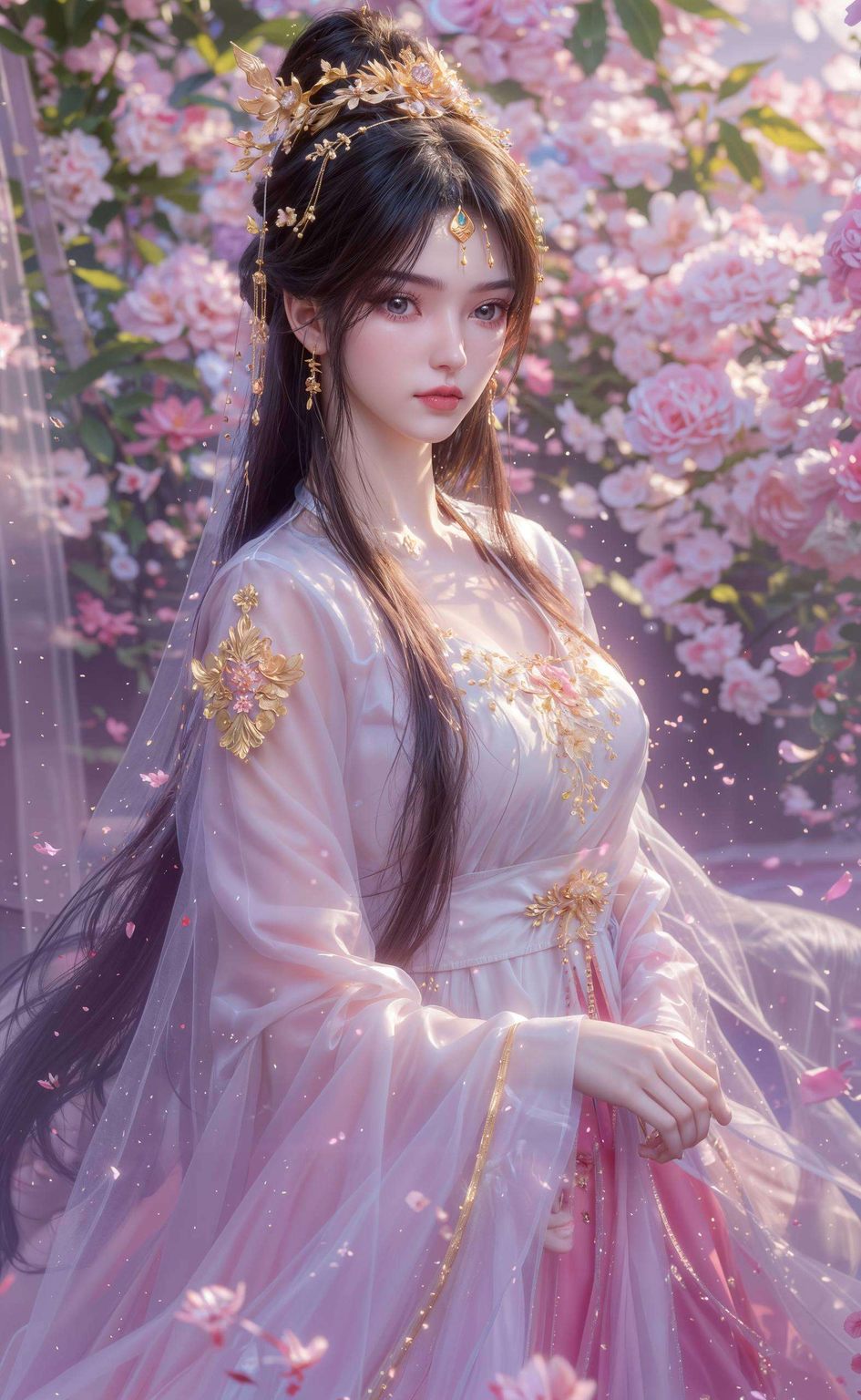 融合古风元素这款AI国漫壁纸以抽象线条勾勒出国漫女神李慕婉的优美轮廓