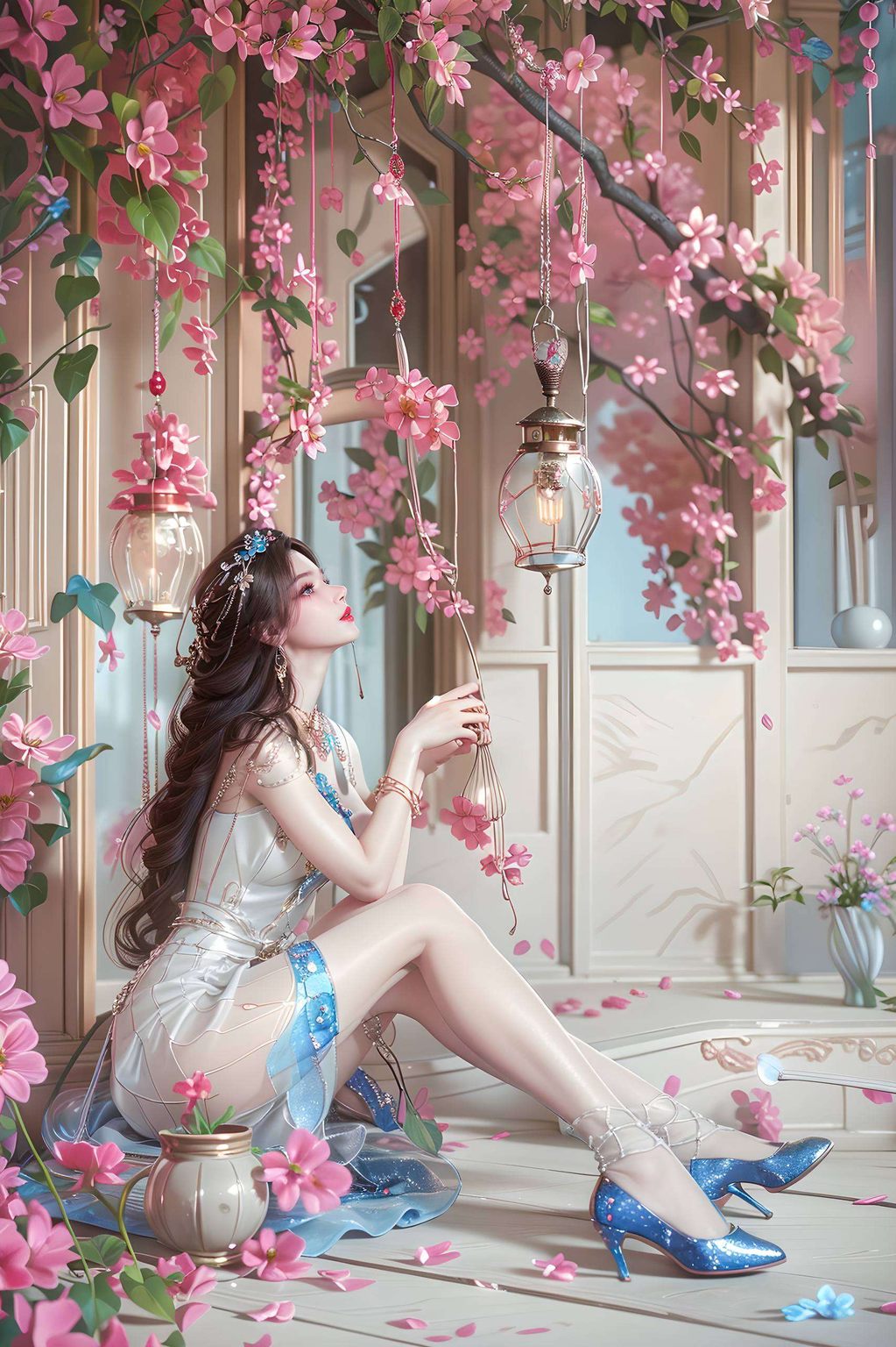 都是一场视觉盛宴这款AI国漫女神壁纸