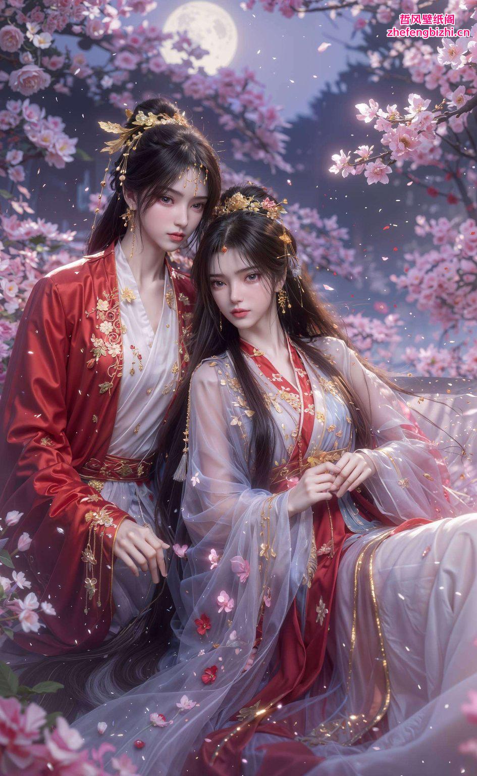 画面中共同演绎一段奇幻仙侠故事