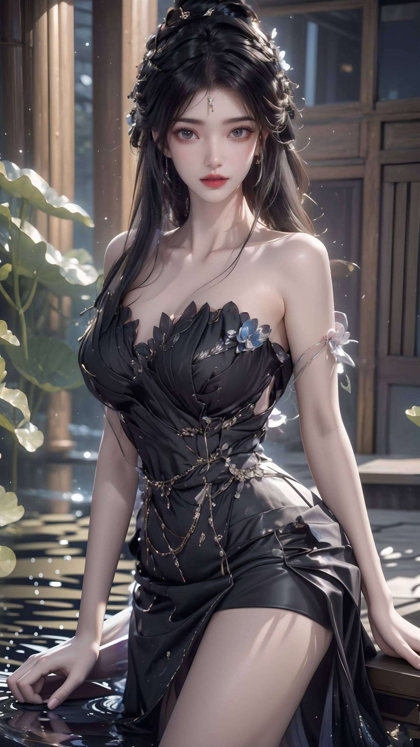 电脑壁纸上的国漫美女细腻的笔触勾勒出她的灵动之美