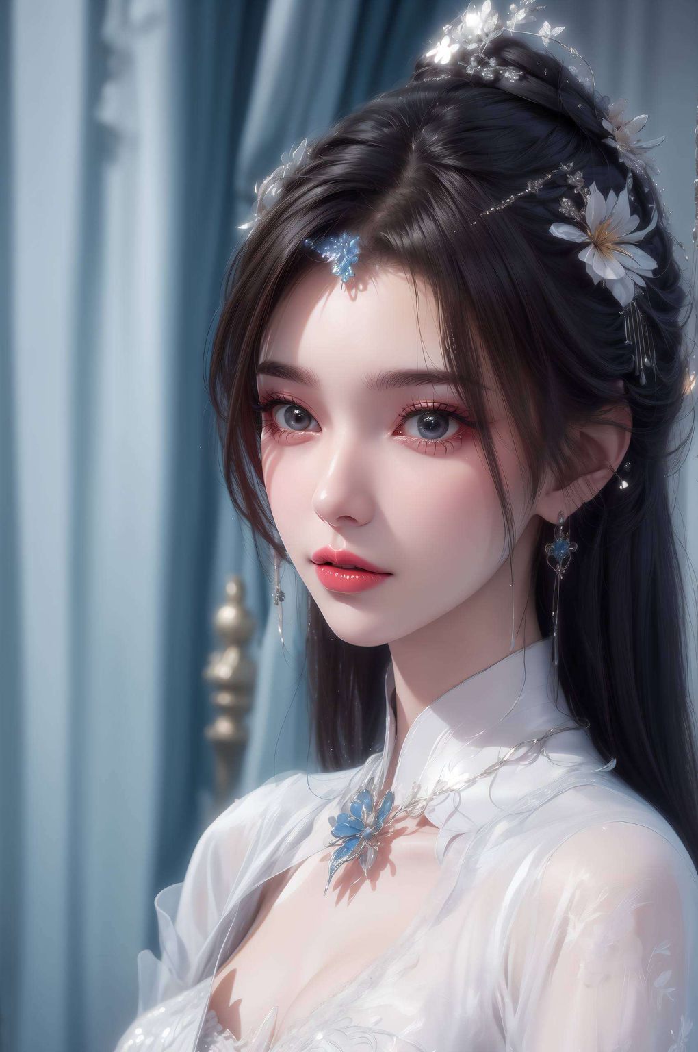 探索国漫之美这款2560p高清壁纸以AI女神李慕婉的灵动形象为灵感