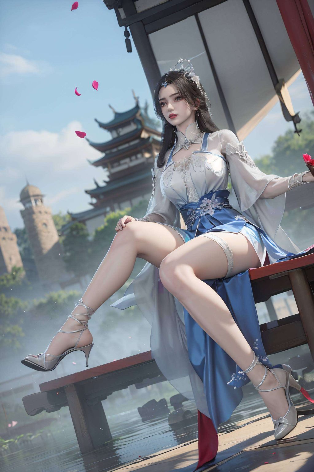 与国漫之美完美融合身着绚丽民族服饰