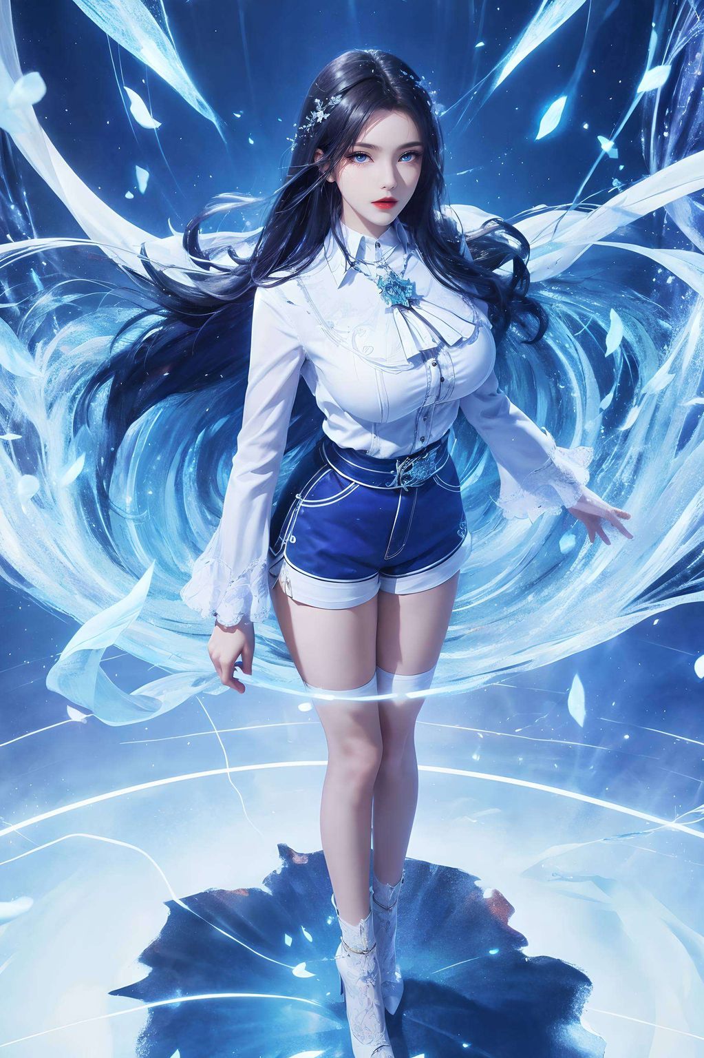 清冷而神秘以斗罗大陆中的凌落宸为灵感