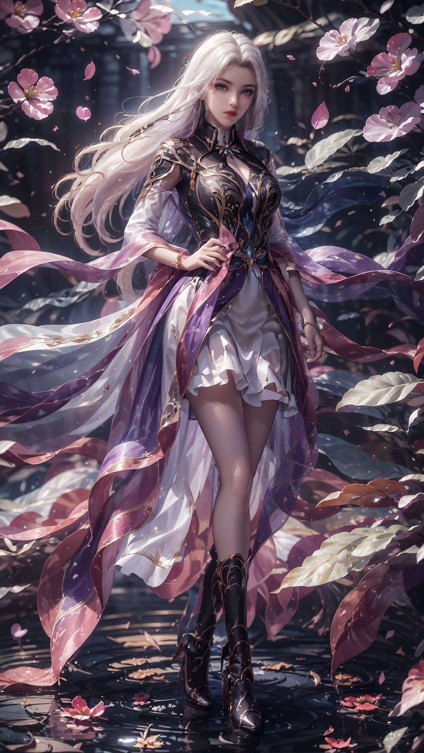 让你的手机瞬间变身为一幅动人的艺术品而凌落宸那深邃的眼神与英姿飒爽的气场