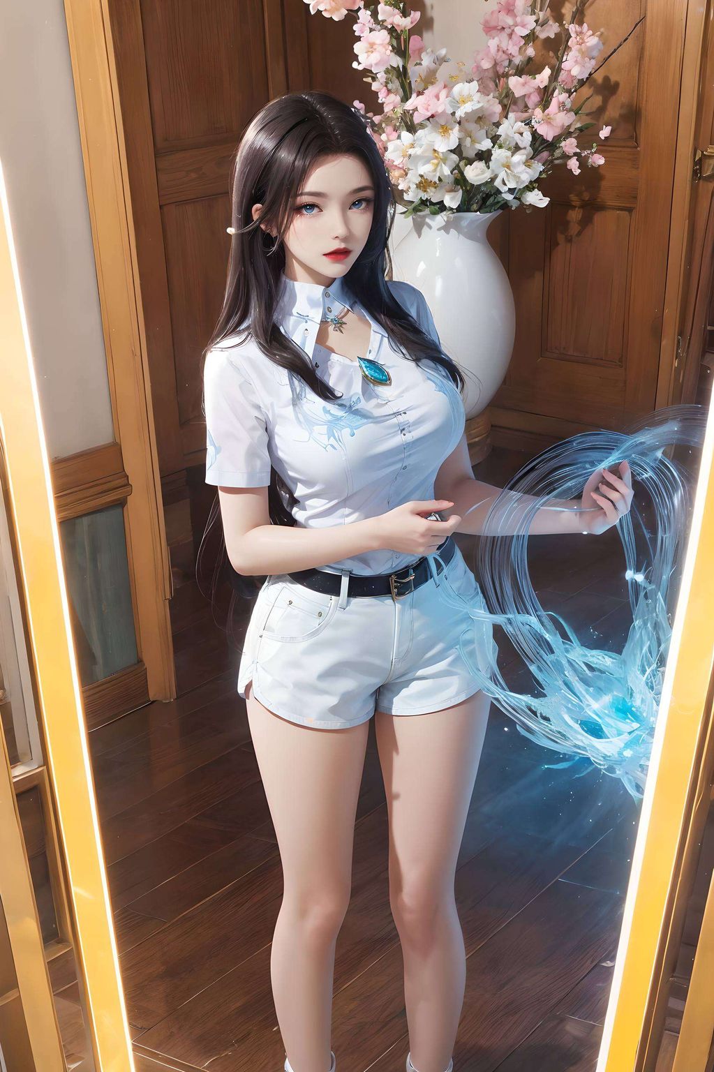 以斗罗大陆中的凌落宸为灵感细腻描绘了她的优雅体态