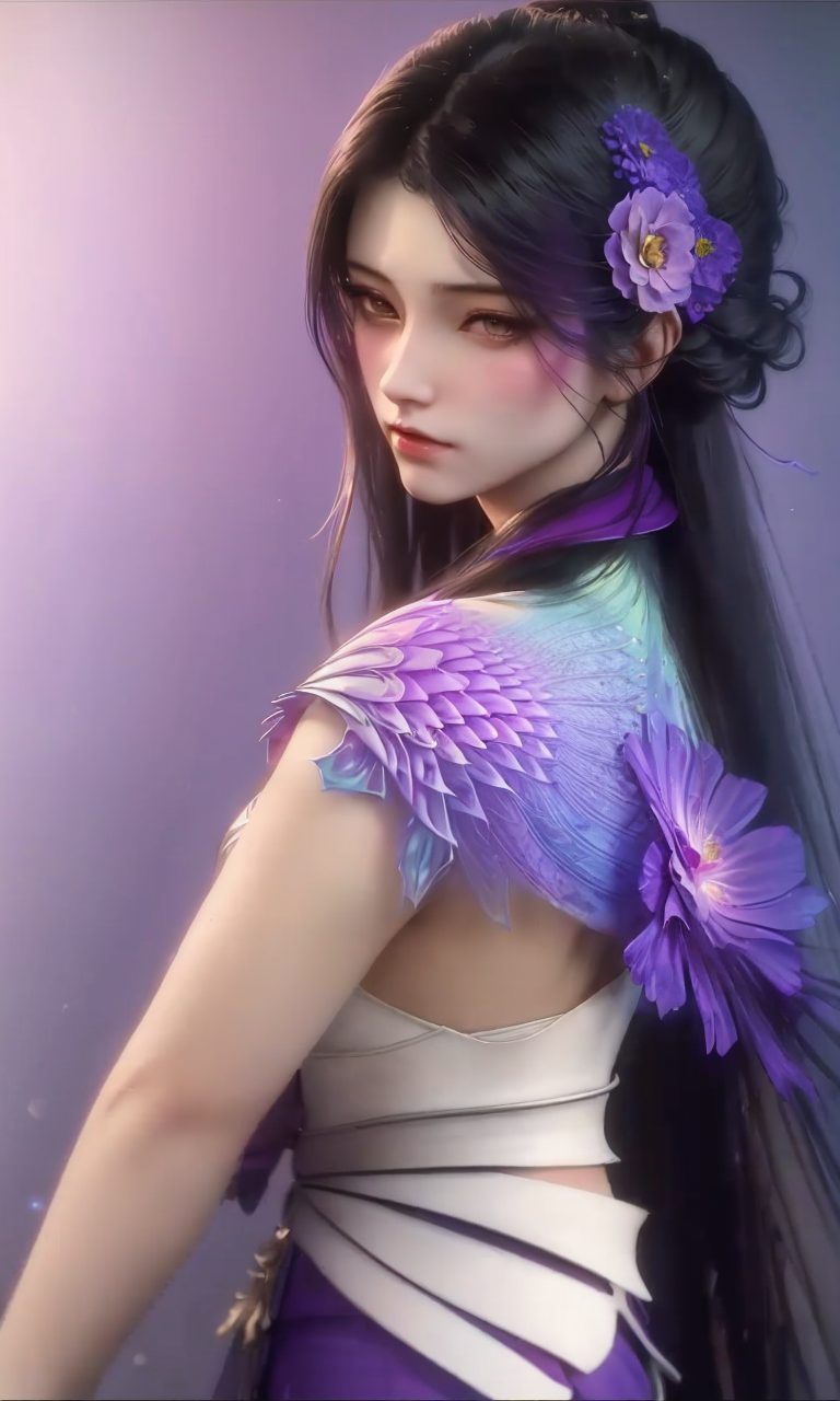 以仙逆中的柳眉为灵感在这幅壁纸中得以完美呈现