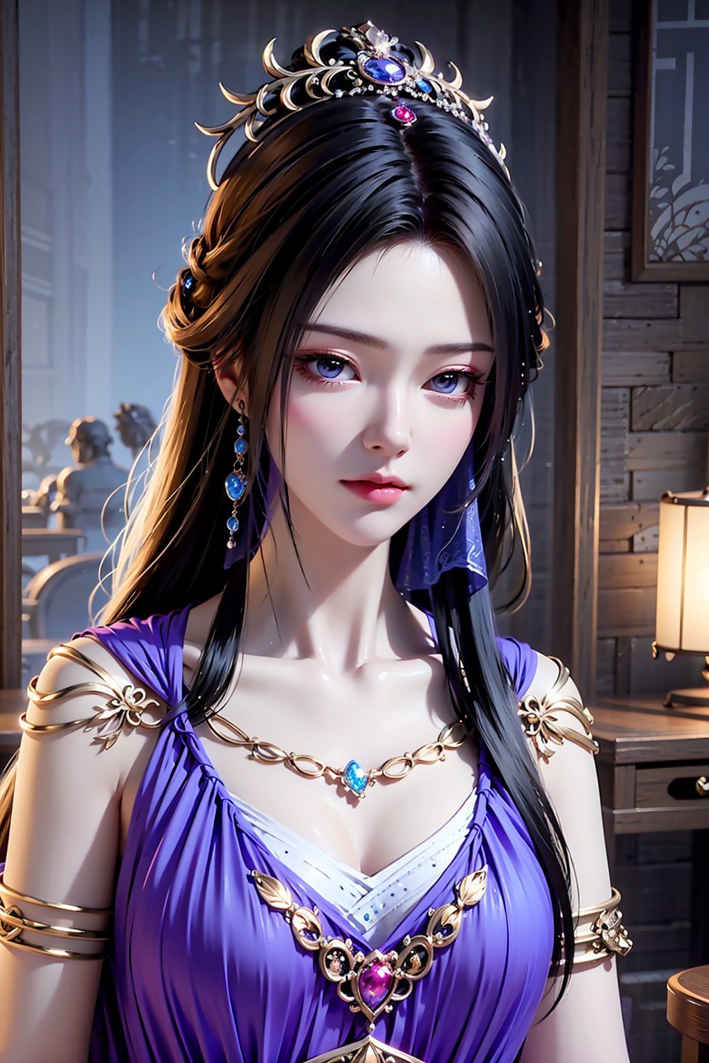 让她成为唯美超厲害ipadai美女的代表细腻的笔触描绘出她每一丝柔美的轮廓