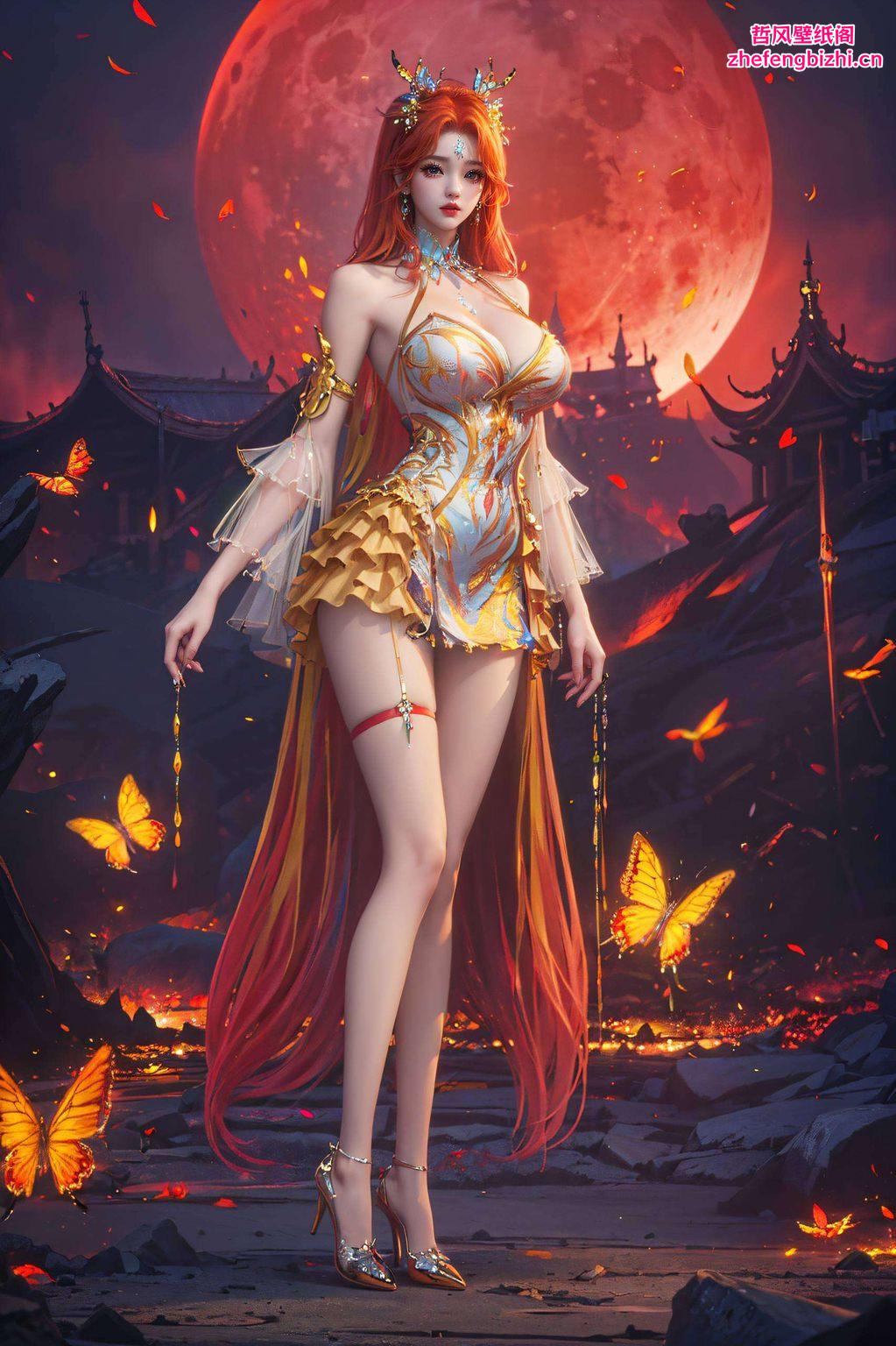 活力四溢的国漫女神柳七月正脸壁纸图片动漫男主角的魅力搭档！甜美可爱