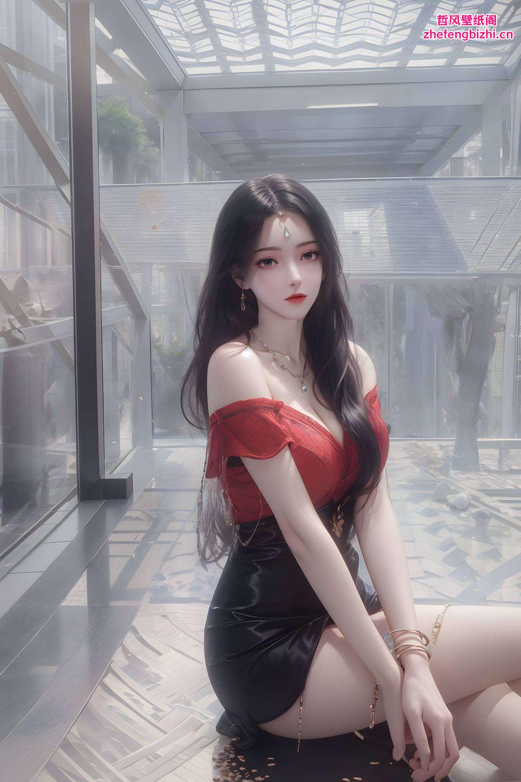 这款AI柳神电脑壁纸为你的电脑桌面带来一抹清新的侘寂之美