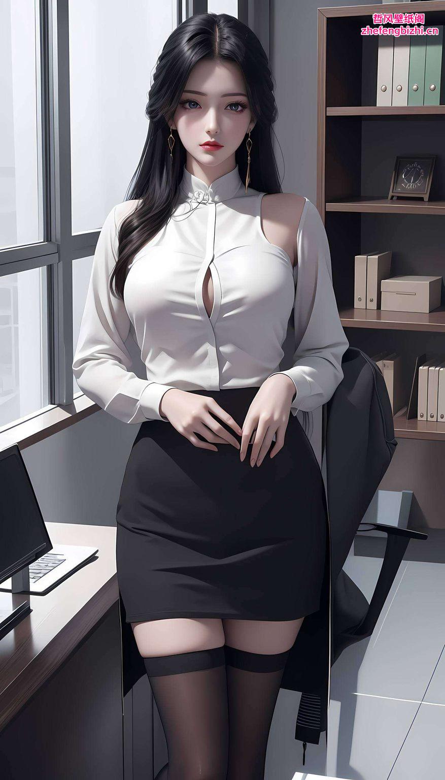 这位赛博朋克世界中的国漫美女以她独特的骨骼素材