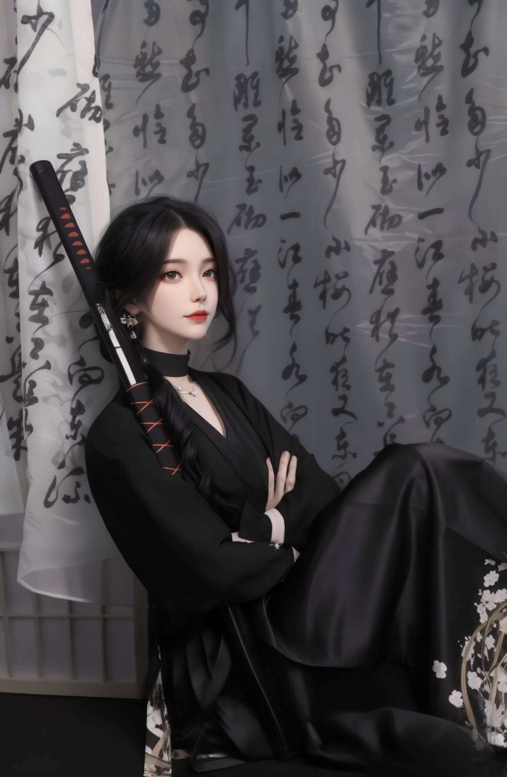 笑容温暖如阳光绘制极简风格的国漫美女柳神