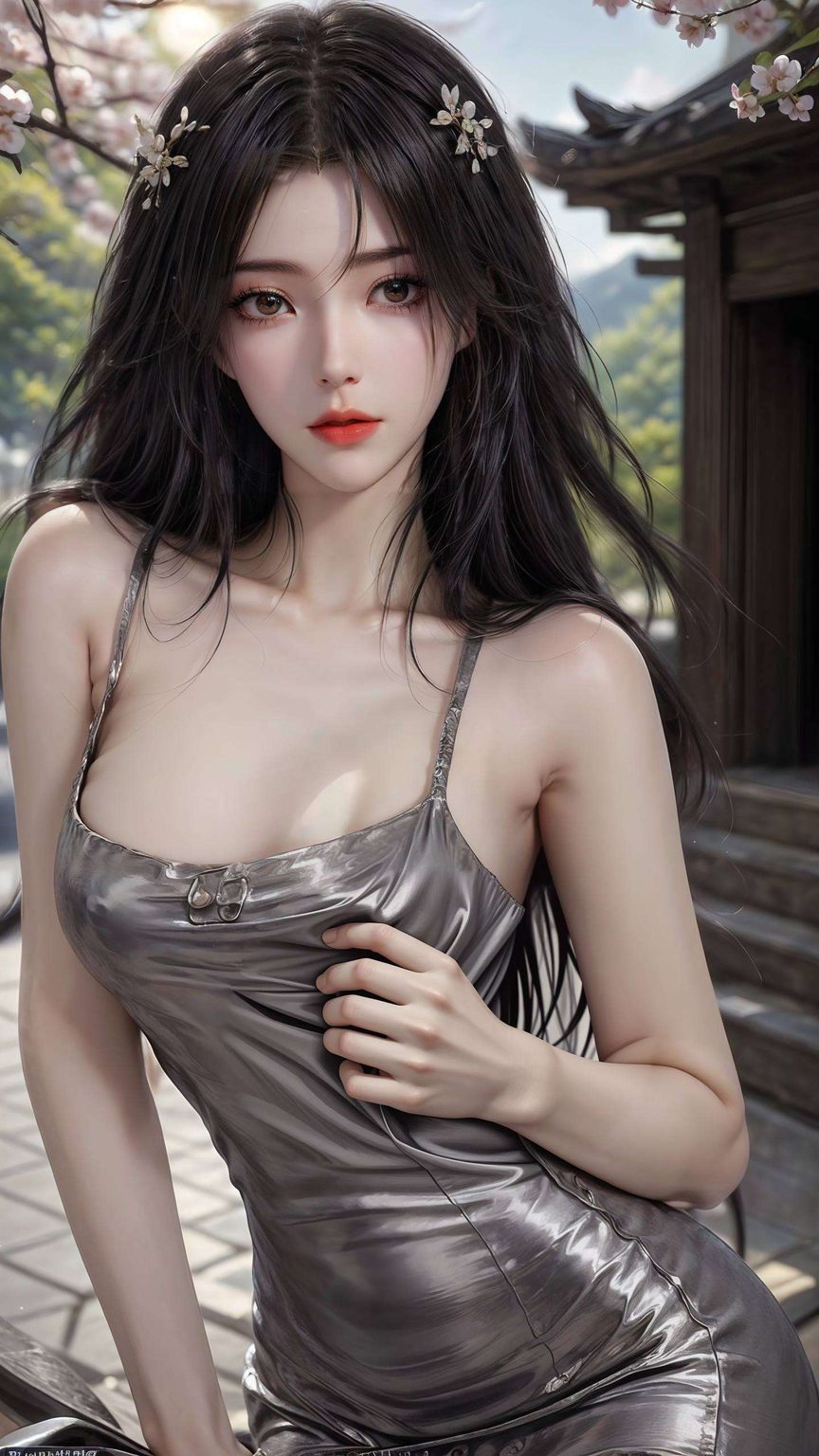 都是心动；每一变她的身影在余晖中愈发显得神秘而柔美