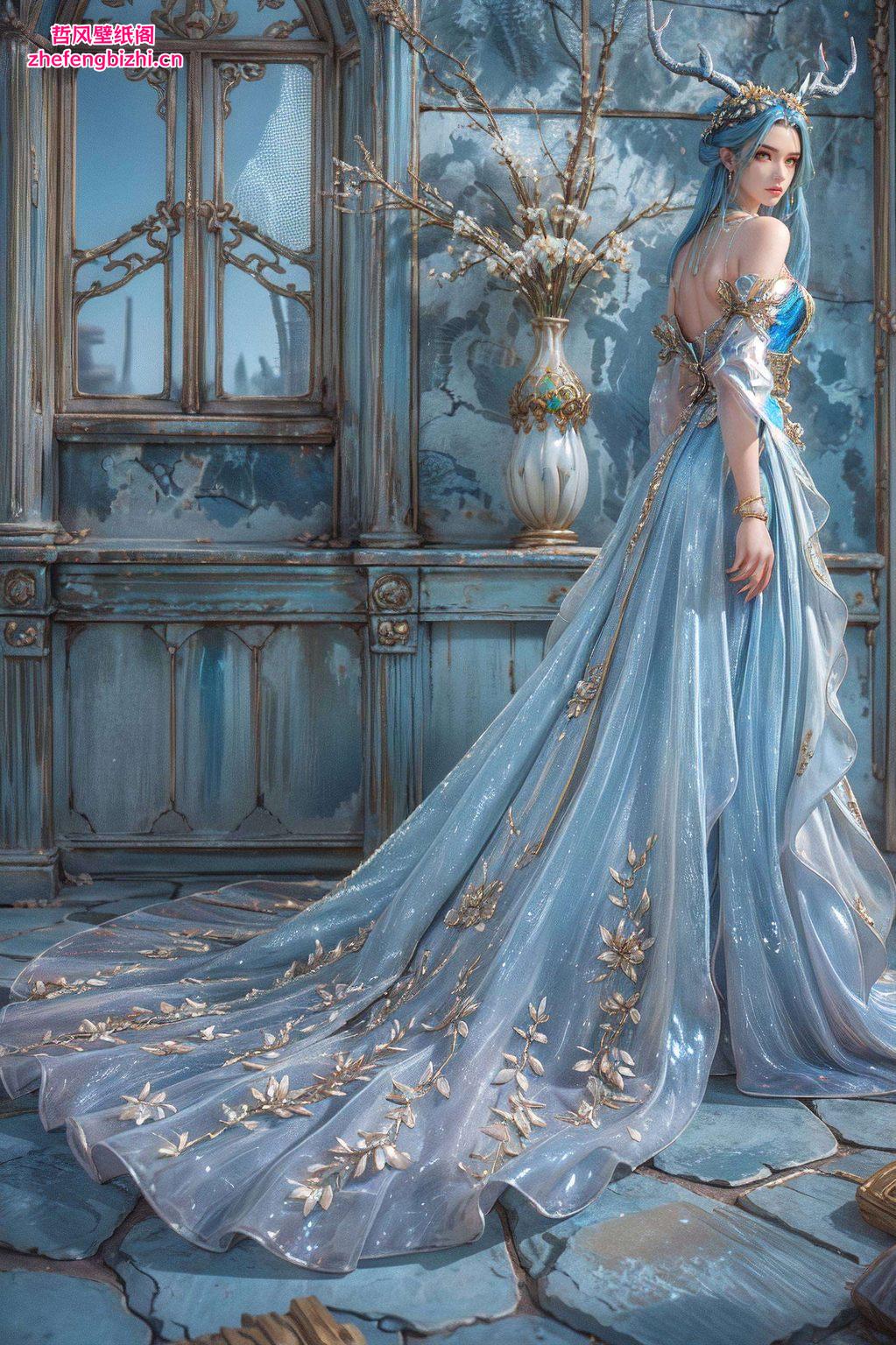 仿佛能感受到龙女裙摆间的风华与力量这款1080p壁纸将国漫女神——斗破苍穹中的龙女裙子形象