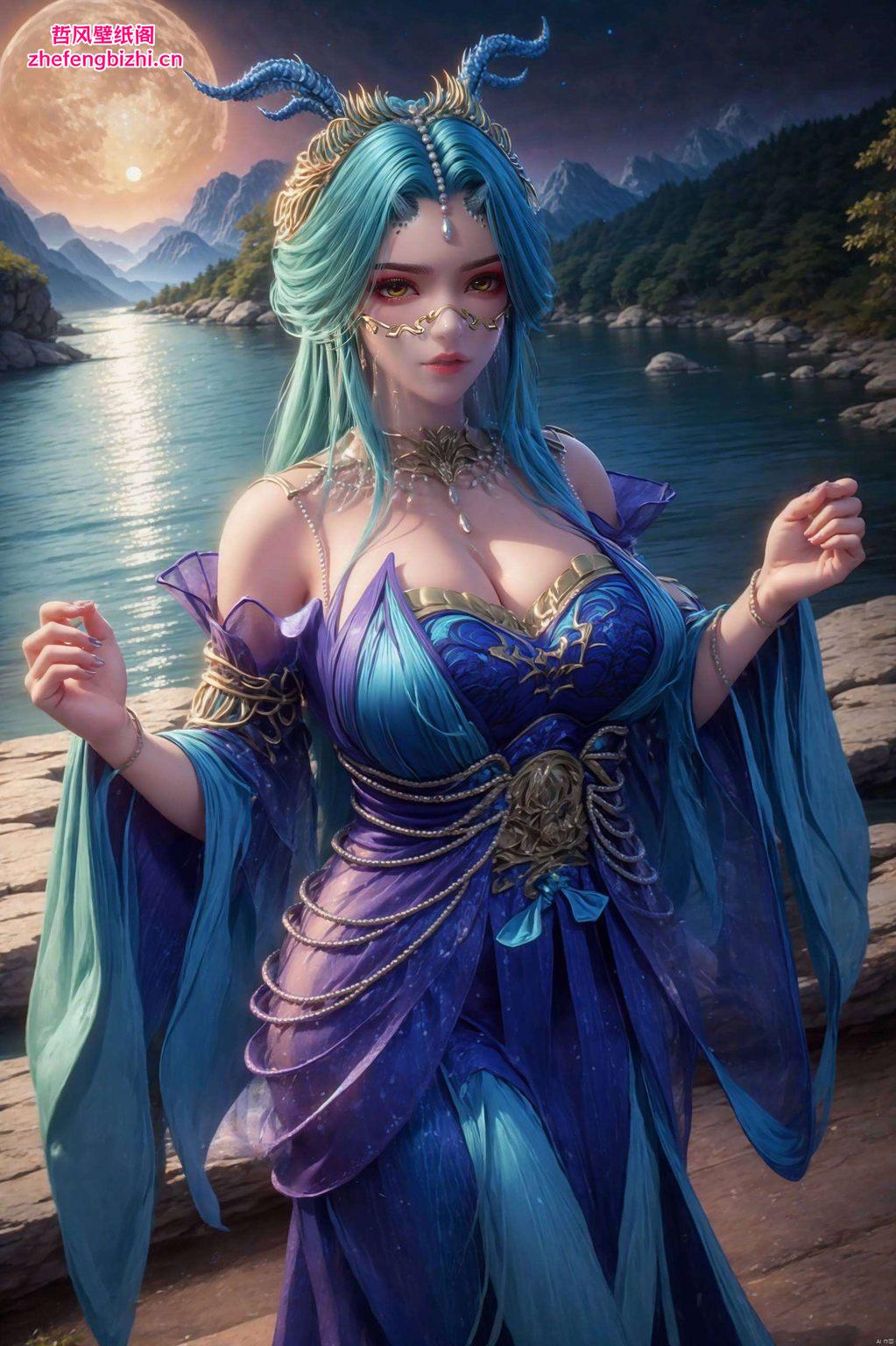 神图壁纸细腻的笔触描绘出她的灵动与柔美