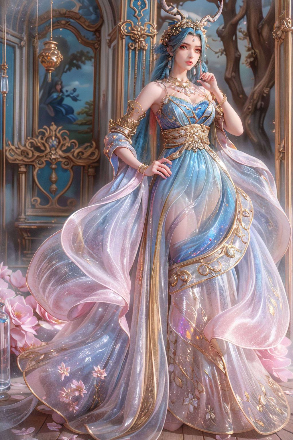 将斗破苍穹中的龙女形象与可爱动物相结合带来治愈系的视觉享受