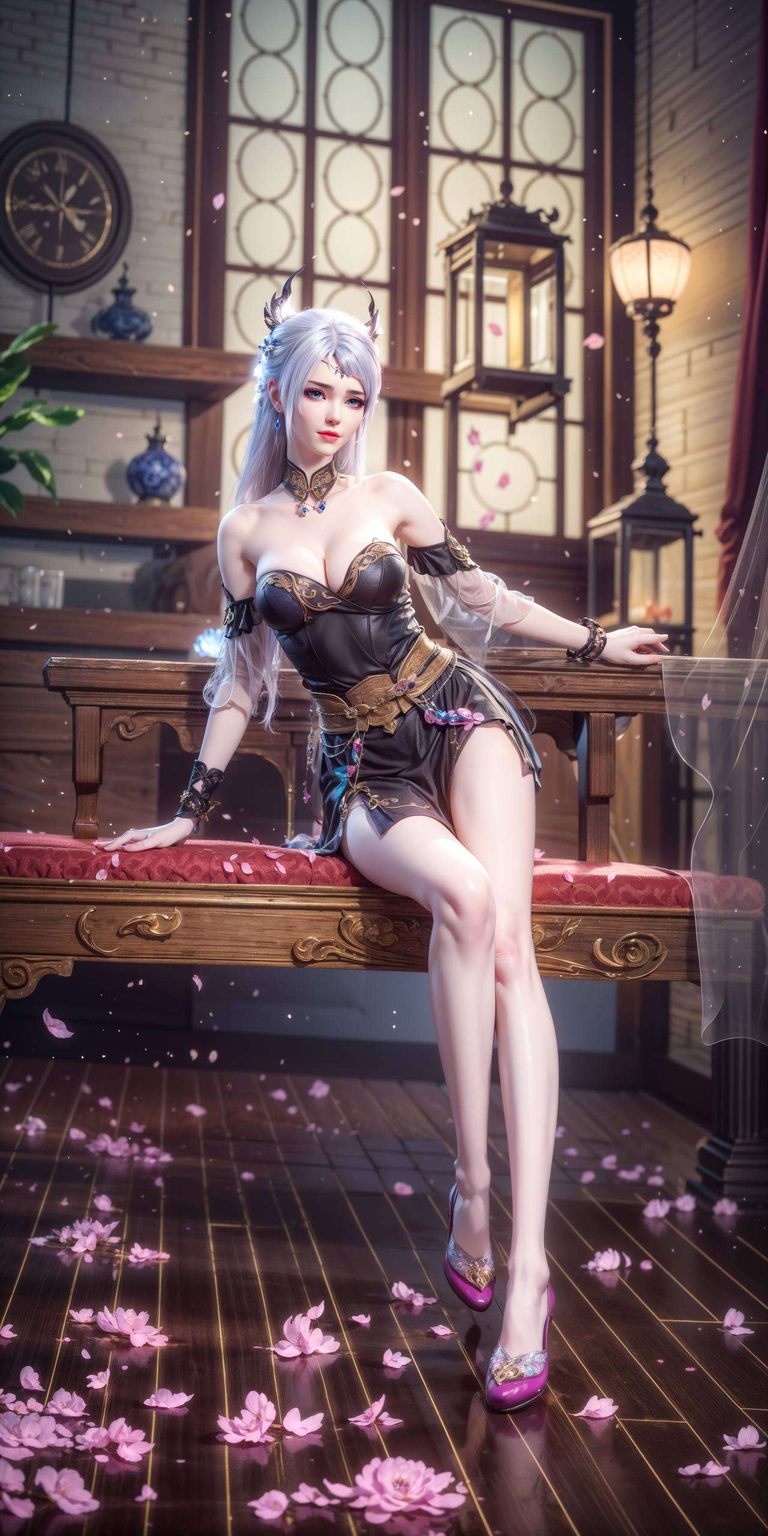 以高冷洛璃的迷人笑容为核心左右对称的构图彰显匠心独运