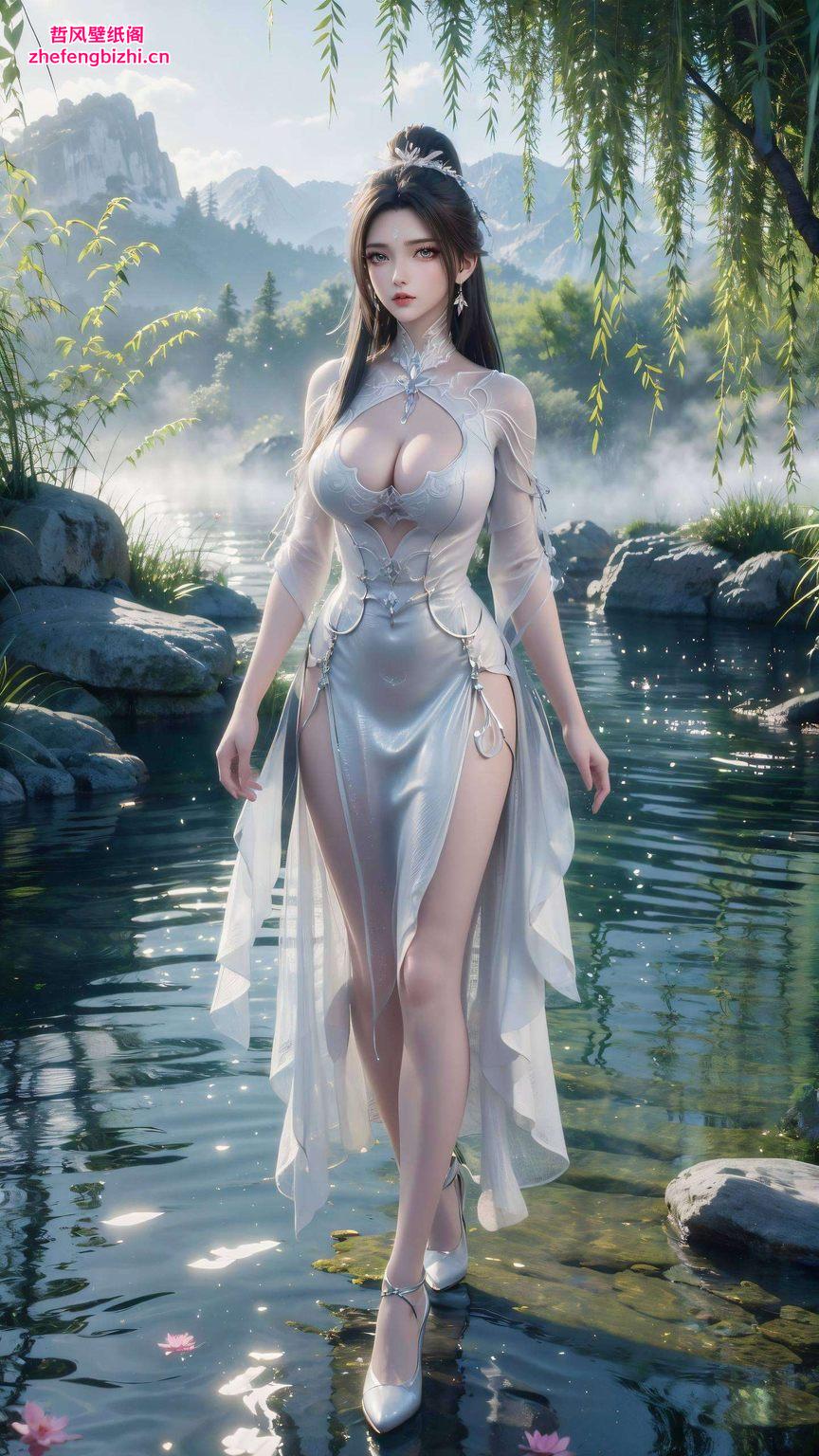 带你领略自然与美人的和谐交融陆雪琪壁纸美女高清