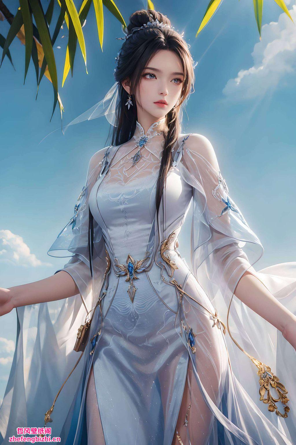 这款4k高清国漫女主AI建筑1080p壁纸动画带你领略国漫之美