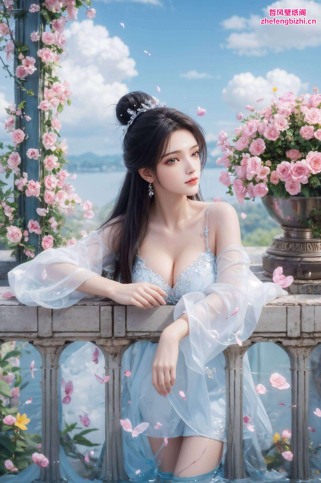 令人陶醉细腻的笔触捕捉了她前期的清新形象