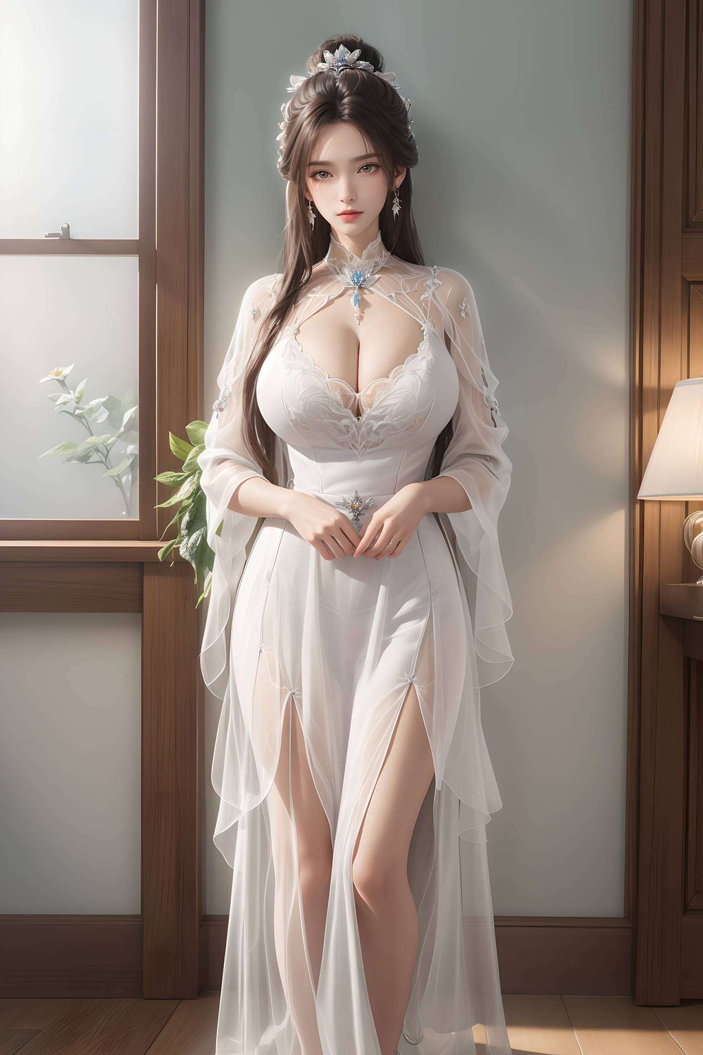 细腻的笔触描绘出她的美丽倩影让人心醉