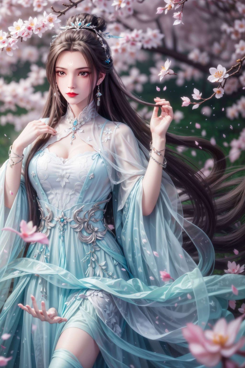 化作国漫女主的灵动壁纸穿越时空的画卷