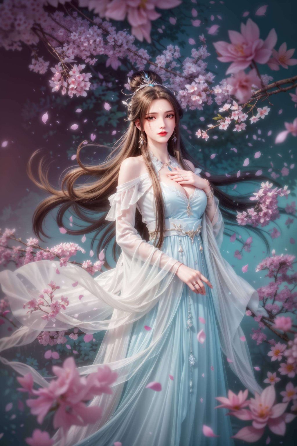 细腻描绘每一笔细节让这位灵动仙子跃然屏上