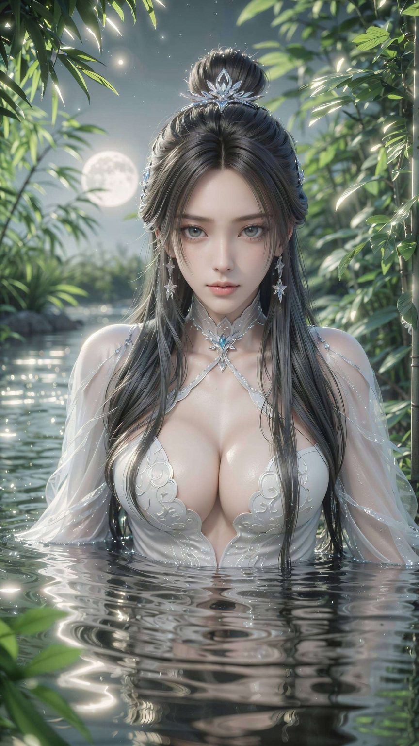 展现出唯美至极的意境这款AI绘画人物微笑素材