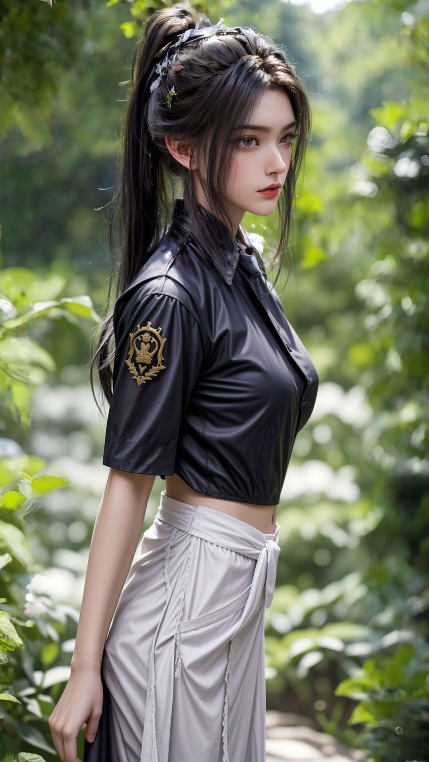 那抹清丽的身影以细腻笔触描绘骨骼素材