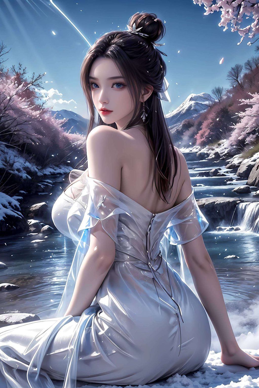 手握剑光如雪为你的手机增添一抹国漫风情