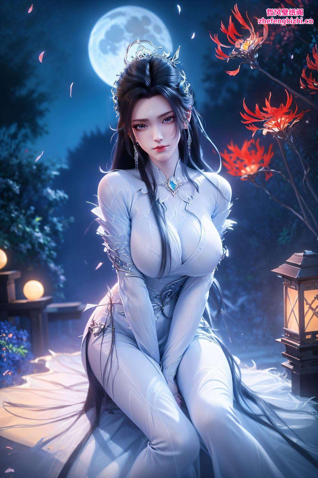 这里有一款你不能错过的可爱壁纸！融合了国漫经典角色陆雪琪的优雅与灵动将为你的手机增添一抹亮丽的色彩