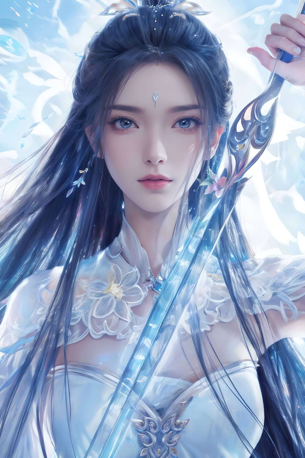 在寻找独特民族风的iPhone壁纸吗？这款以诛仙青云志中的陆雪琪为灵感的1920x1080壁纸感受别样的国风韵味