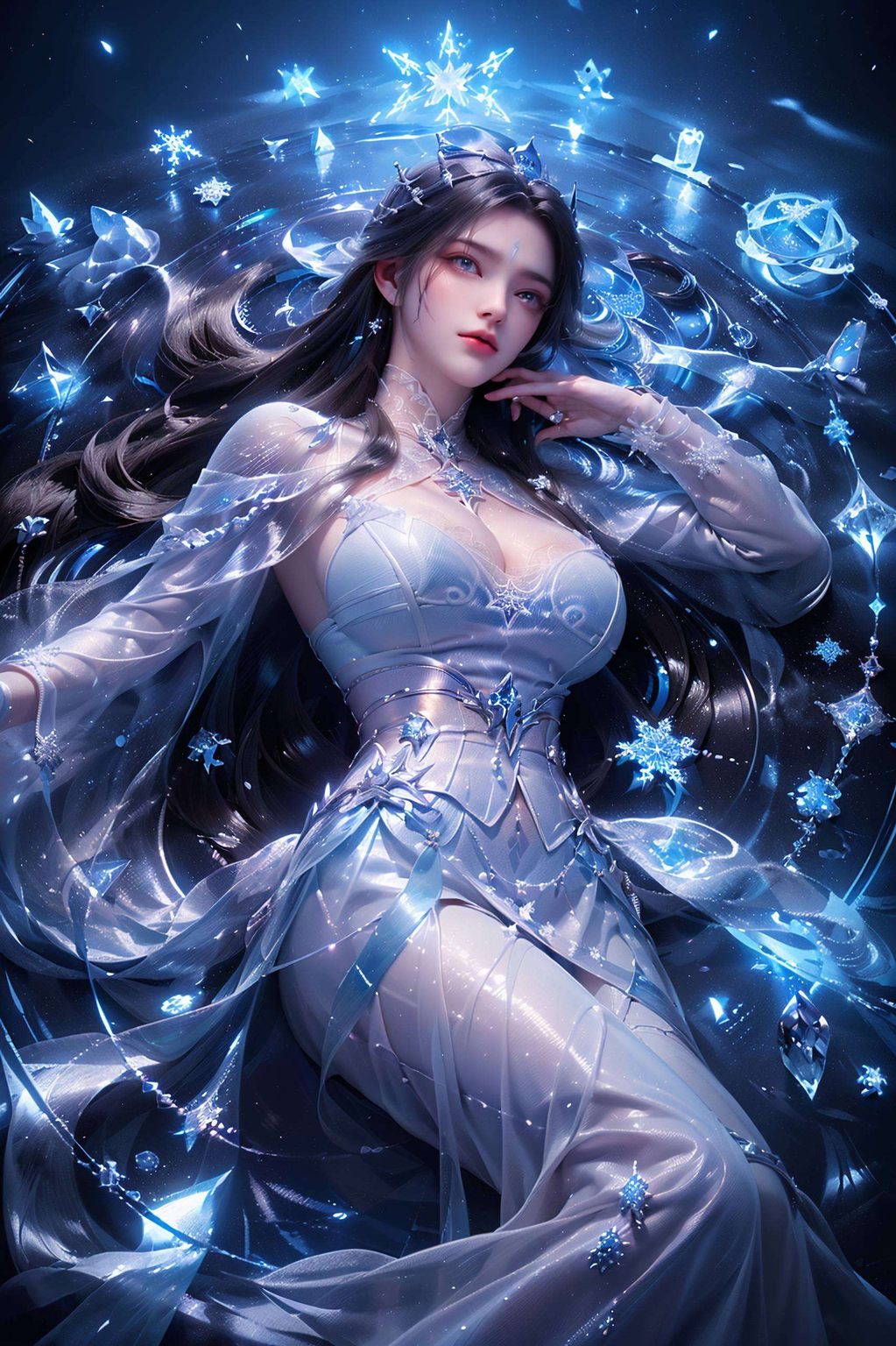 她的每一个眼神、每一个细节都是一次视觉的盛宴