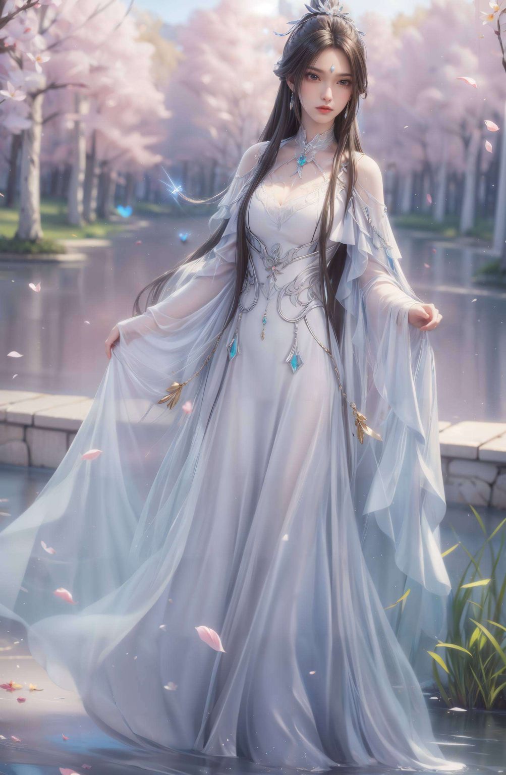 为你的苹果设备增添一抹少女心这款极简风格的国漫女主AI壁纸